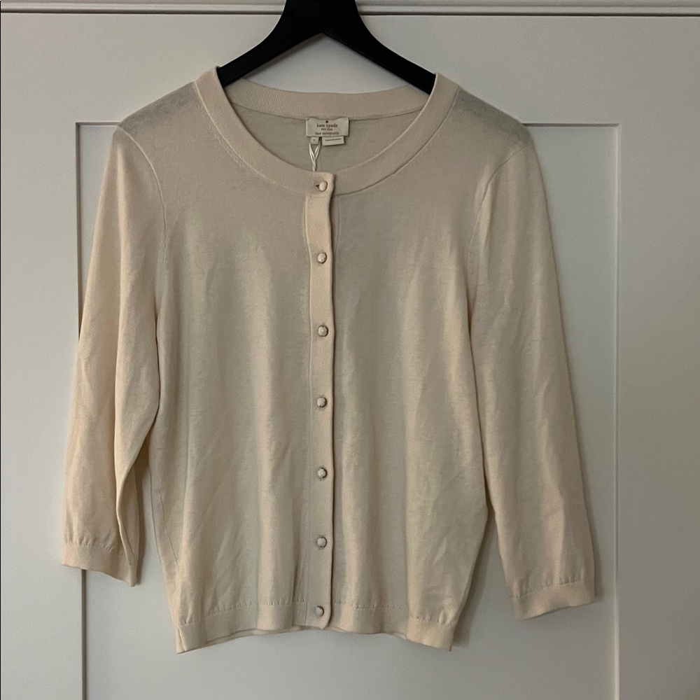 Kate Spade Sofia Cream Cardigan Sweater